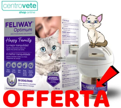 Ceva  FELIWAY OPTIMUM - Diffusore + Ricarica 48 ml → Benessere Domestico Gatti - Immagine 1 di 2