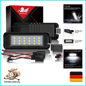 WinPower Kennzeichenbeleuchtung Montage Nummernschildbeleuchtung Bright Weiß ... - Bild 1 von 7