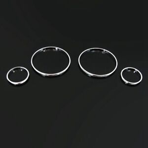 Chrome Dashboard Dial Gauge Ring Set For BMW E39 E38 X5 E53 New