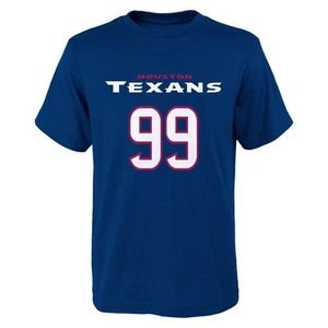 Houston Texans J.J. Watt #99 Youth NFL Name and Number T-Shirt, X-Large - Picture 1 of 1