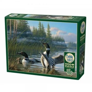 Common Loons Bird Jigsaw Puzzle 1000 pc NIB Cobble Hill Made in America - Picture 1 of 1