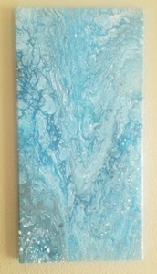 NEU - Original Acryl Gemälde, Fluid Art, Abstrakt, Wandbild, Farbe Dekoration - Bild 1 von 8