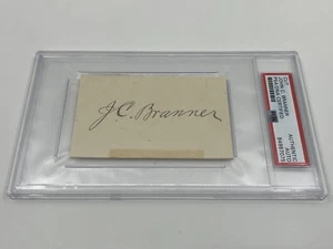 John Casper Branner American Geologist Academic Signed Autograph Cut PSA DNA - Picture 1 of 1