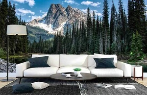 3D Nature Woods River Landscape Wallpaper Wall Murals Removable Wallpaper 76 - Picture 1 of 4