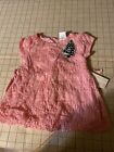 Adorable Girls 18 month Dress - Sweet Heart Rose - Pink Lace Overlay NWT