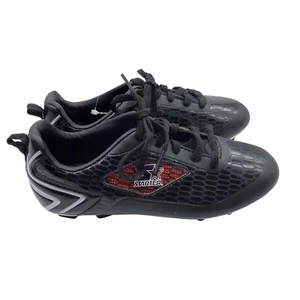 Starter Kids Soccer Cleats Black Red Size 2 Lightweight Durable Sole Sport Shoes - Picture 1 of 7