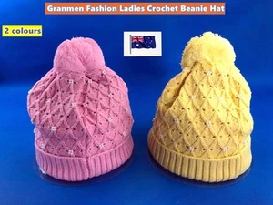 Granmen Fashion Women Warm Knit Winter Beanie Beret Crochet Hat (B16) - Picture 1 of 6