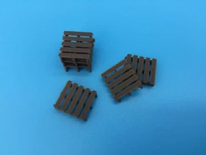 Juego de 6 PALLETS Marrón - Escala OO - 1:76 - Palets - ¡Hecho en EE. UU.!  - Imagen 1 de 7
