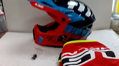 LS2 Gate Xcode Full Face MX Motorcycle Helmet Gloss Red Blue XS Foto 1 de 4
