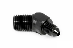 Gewindeadapter 1/4" NPT zu Dash 4 45° / -4 AN / JIC 4 Einschrauber Schwarz - Picture 1 of 3
