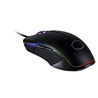 CoolerMaster CM310 Gaming Mouse RGB LED ILLUMINATION RUBBERIZED SIDE GRIPS - Image 1 of 4