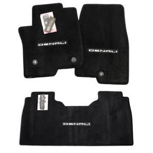 GMC Sierra Denali Floor Mats Crew Cab 1500 w/ Carpeted Tray 2nd Row 32oz InStock - Bild 1 von 5