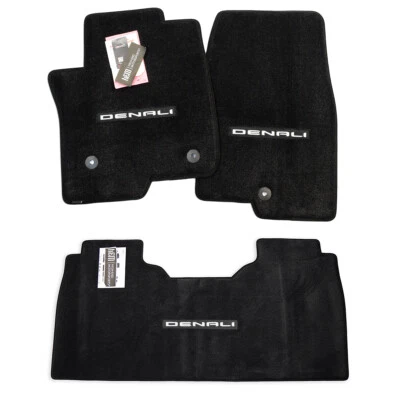 GMC Sierra Denali Floor Mats Crew Cab 2500 3500 w/ Carpeted Storage 32oz InStock - Image 1 of 4