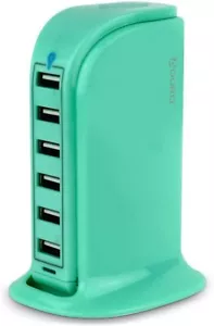 Aduro 40W 6-Port USB Desktop Charging Station Hub Wall Charger for iPhone iPad - Picture 1 of 71