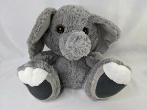 Aurora grauer Elefant Plüschtier 11 Zoll große Füße Ohren Stofftier Spielzeug - Bild 1 von 9