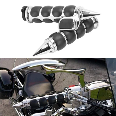 Chrome Motorcycle Handle Bar Hand Grips 1'' For Honda VTX1300C VTX1800C VTX1800S - Image 1 of 4