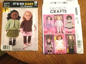 Patterns For 18"Doll Clothes,2, New,Unused, Simplicity & McCalls: 35 Total Pcs. - Picture 1 of 7