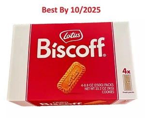 Lotus Biscoff Biscotto preferito d'Europa 4 confezioni (128 biscotti / 35,2 once totali) - Foto 1 di 4