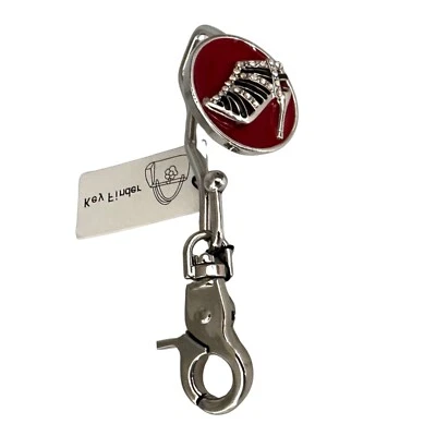 Key Finder silver tone purse handbag hook holder - Image 1 of 3