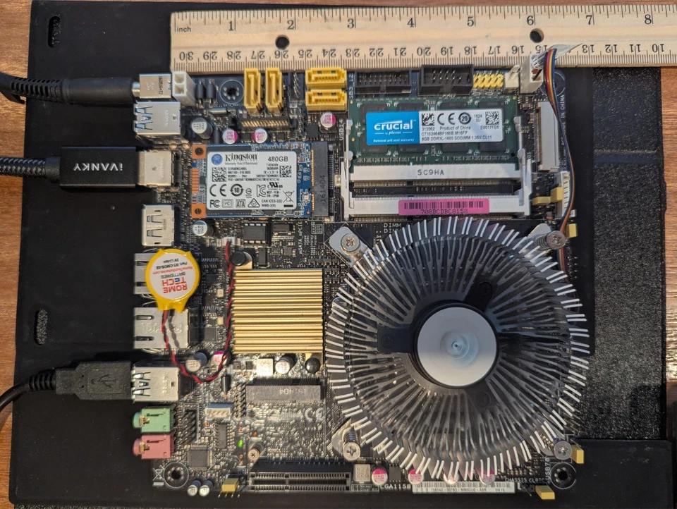 ASUS Intel Q87T Mini ITX Pfsense firewall with 480GB SSDNOW, 8 GB RAM, DUAL NIC - Image 1 of 4