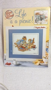 2003 LEISURE ARTS XSTITCH CHART # 3516 VERA MOUSE LIFE IS A PICKNICK - Bild 1 von 5