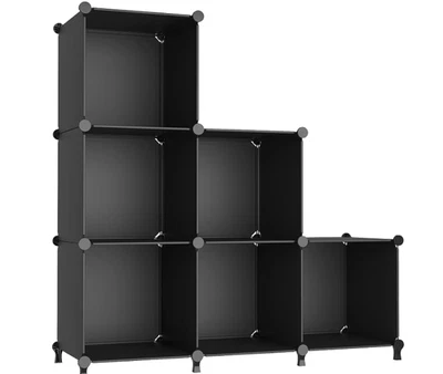 AWTATOS Cube Storage Organizer, Storage Cubes Shelves Bookshelf, 6 Cube Closet - Image 1 of 4