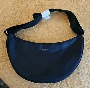 Borsa a mano Lancôme in nylon con tracolla regolabile nera nuova 12" - Foto 1 di 5