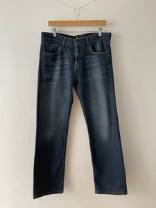 7 For all Mankind Cashmere Exhilaration Jeans Standard Blue W34 L30 Denim (28) - Picture 1 of 15