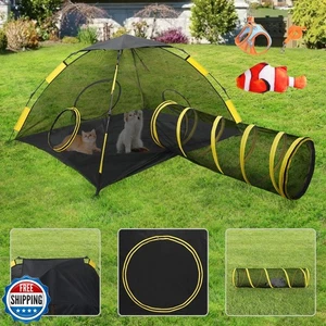 Outdoor Cat Enclosures for Indoor Cats, Outdoor Cat Tent with Tunnel for Mult - Picture 1 of 5