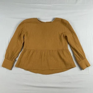Madewell Baumwolle Schößchen Bluse Medium Prärie Cottagecore Herbst Top - Bild 1 von 11