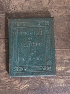 Antique "LITTLE LEATHER LIBRARY" CHRIST IN FLANDERS - Foto 1 di 5