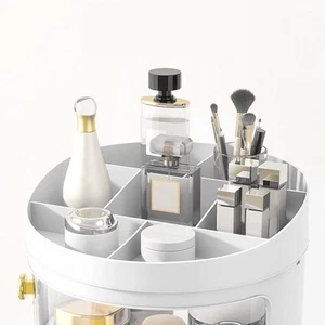 Makeup Parfüm Organizer Transparent Staubdicht Kosmetik Display Case Rund De CU - Bild 1 von 12