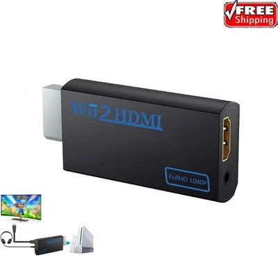 Adapter für Nintendo Wii 2 HDMI Adapter Konverter Full-HD TV 1080p HDMI 1-4PCS - Bild 1 von 4