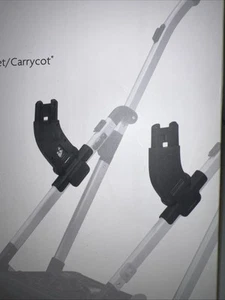 UppaBaby Adapters Minu Minu V2 For MESA Bassinet 2 Piece Replacements Set - Picture 1 of 6