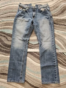 Ariat M4 Blue Denim Jeans Relaxed Boot Cut 38 X 34 - Bild 1 von 7