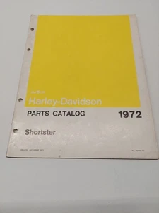GENUINE HARLEY DAVIDSON 1972 Shortster Models Parts Catalog 99443-72 - Picture 1 of 5