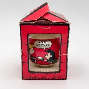 1977 Hallmark PEANUTS Glas Weihnachtsschmuck: Ein beobachteter Strumpf füllt sich nie - Bild 1 von 8