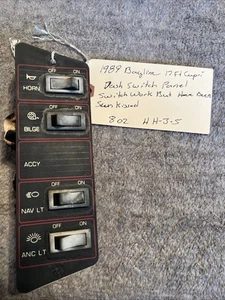 1989 Bayliner Capri 17 Ft., Boat dash Switch Panel,USED, HH-3-5 - Bild 1 von 6