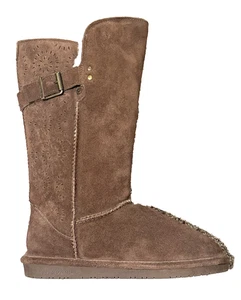 Bearpaw Amie hohe Damenstiefel aus Lammfell braun mit Schnallenriemen 8 - Bild 1 von 20