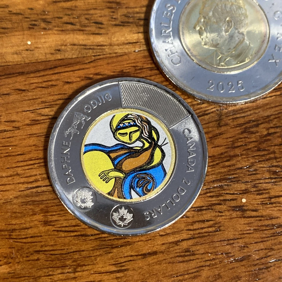 2025 Canada 2$ Coin Toonie Daphne Odjig Colored - Image 1 of 1