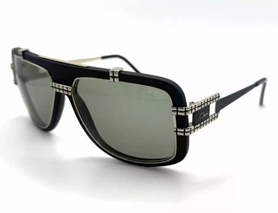 CAZAL VINTAGE MOD. 661/3 COL. 002 MATTE BLACK SILVER SUNGLASSES MADE IN GERMANY - Image 1 of 4