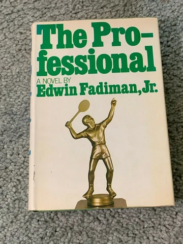 1973 The Professional Hardcover Tennis Book with Dust Jacket Edwin Fadiman Jr Cover
