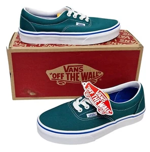 VANS UA ERA Damas Tenis de Lona Verde Azulado Entrenadores Clásicos Bajos Con Cordones Reino Unido 3 - Imagen 1 de 13