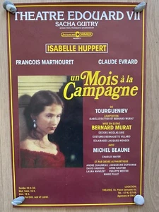 Plakat Theater Isabelle Huppert 57x38cm original signiert Autogramm 1989 - Bild 1 von 2