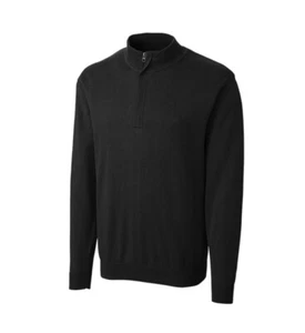 Clique Pullover Herren Gr. S Schwarz 1/4 Zip Langarm Pulli Neu mit Etikett - Bild 1 von 8