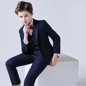 Suit Kids Prom Party Formal Blazer Children's Day Performance Costume Uniform - Picture 1 of 27