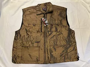 Vintage SOUTHPOLE FUNCTION SP2K Iridescent Gold Vest Men's Size 5XL NEW NWT - Picture 1 of 5