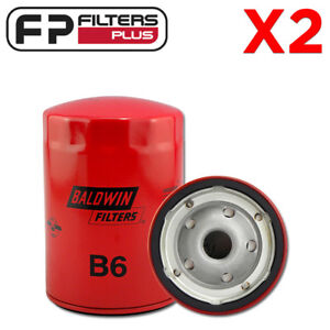 2 x B6 Baldwin Oil Filter - Suits Chev / GMC V8 Engines - Z24, WZ24, 25013454