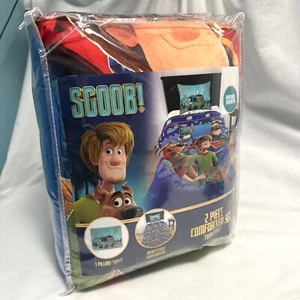 SCOOBY DOO 2 Piece TWIN / FULL SIZE Comforter & Sham Set Kids Bedding NEW - Picture 1 of 11