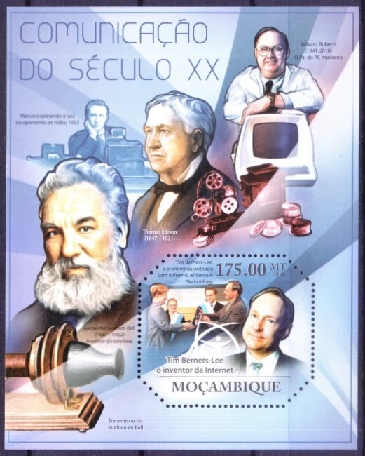Mozambique 2011 MNH MS, Tim Berners Lee Invented Internet - Image 1 of 1